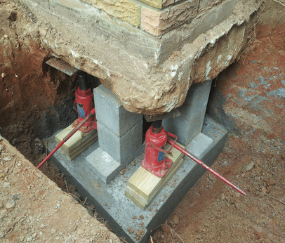 Home foundation build for a residential architect
